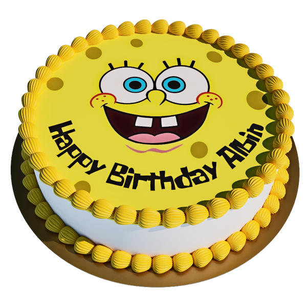 Spongebob-Gesicht personalisiert mit Wunschtext