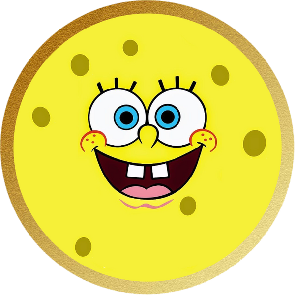 Spongebob-Gesicht personalisiert mit Wunschtext