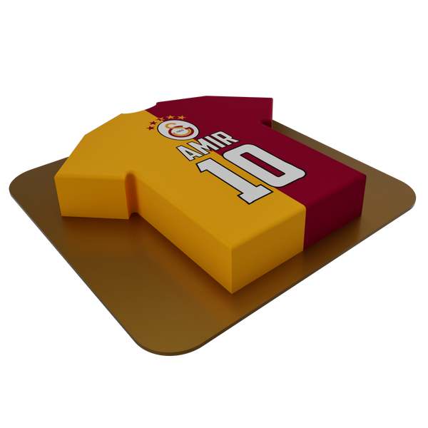 Trikot-Torte Galatasaray Design mit essbarem Fondantdruck
