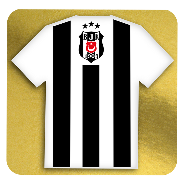 Trikot-Torte Besiktas-Design mit Fondantdruck