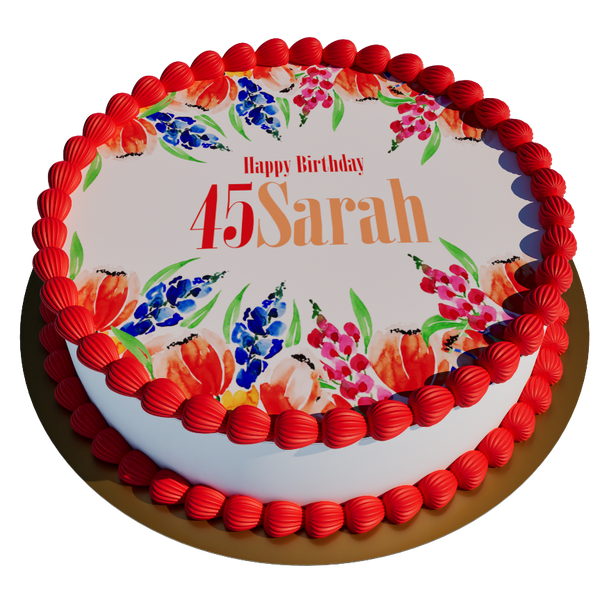 Tulpen Blume mit Wunschtext