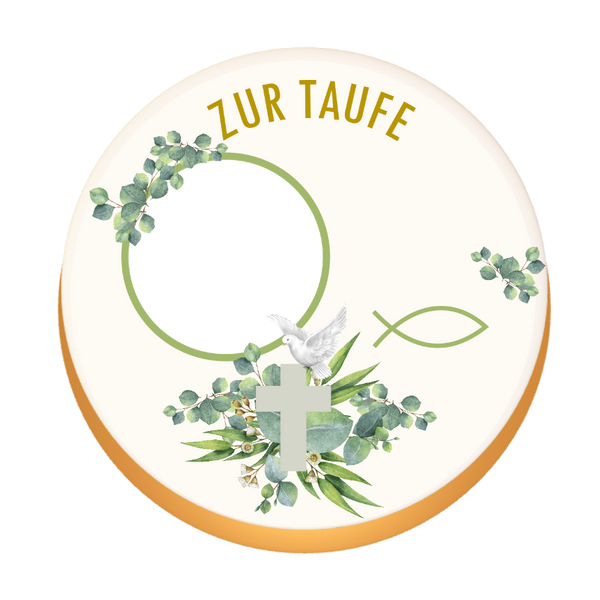 Zur Taufe mit Wunschtext, Name und Alter