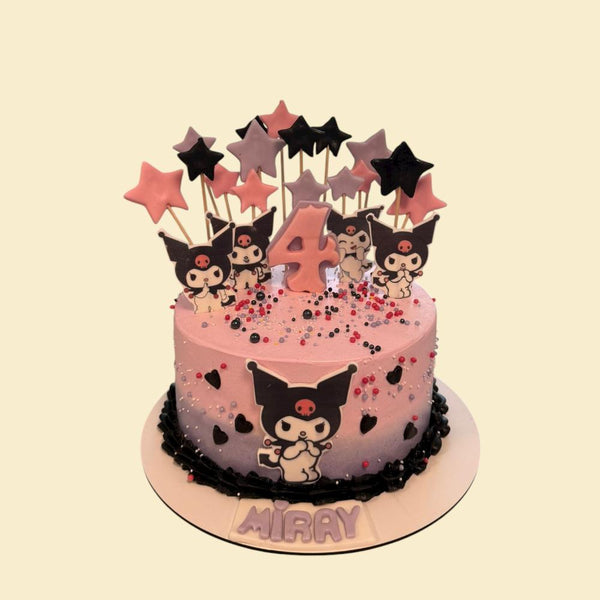 Kuromi Geburtstagstorte Rosa-Schwarz