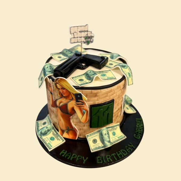 Gamer Torte Money & Action