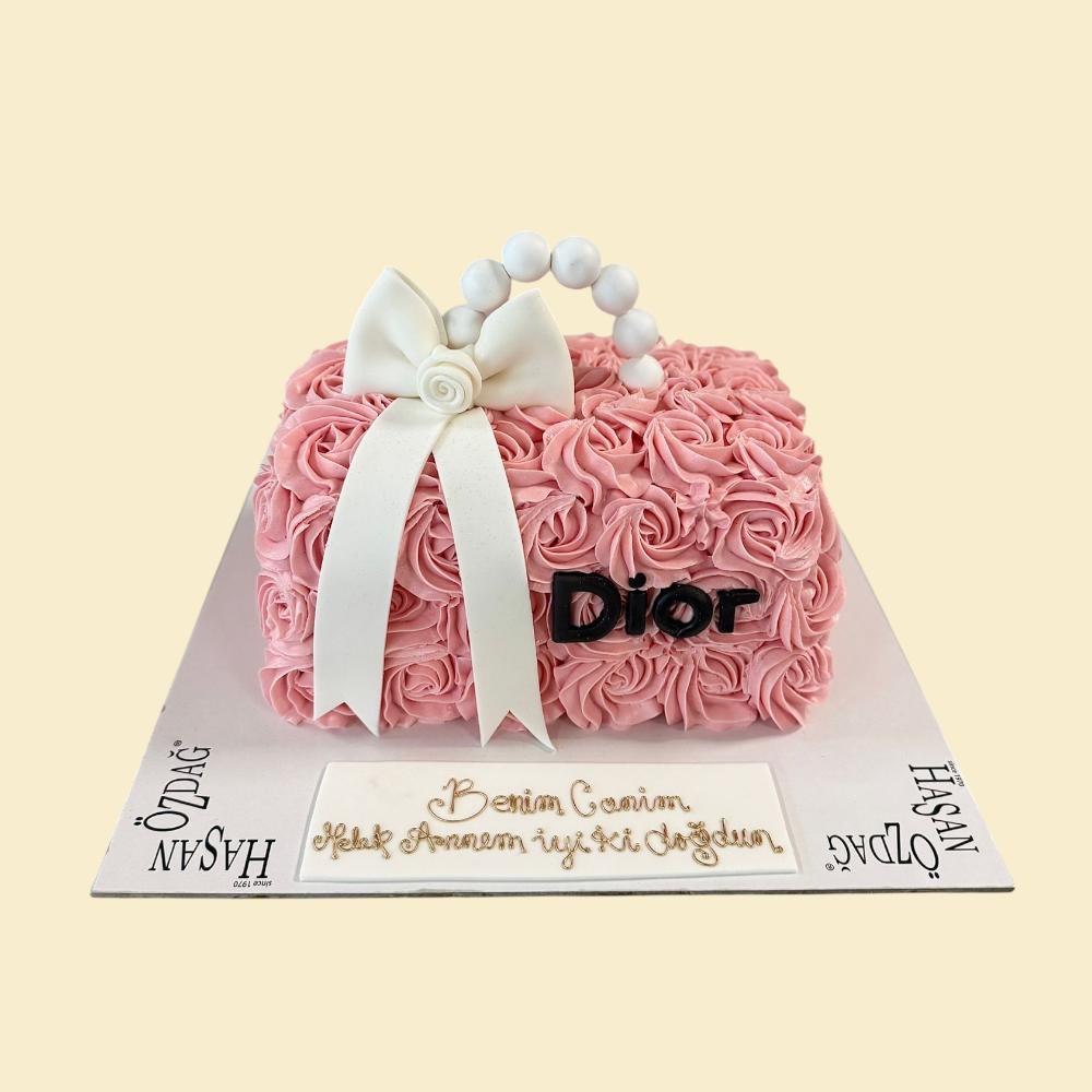 Designer Handtaschen Torte – Rosa Rosenstil