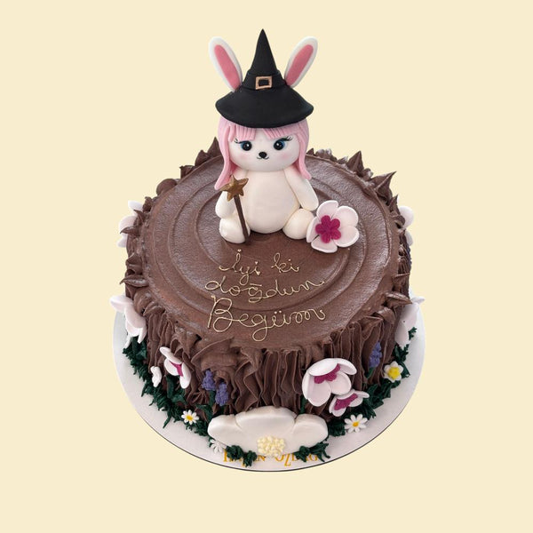 Hasen-Zaubertorte mit Figur