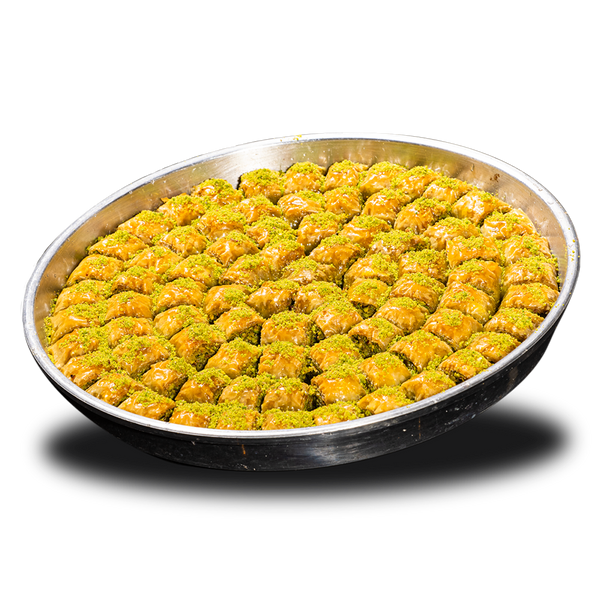 Baklava Blech Sultan mit Pistazien – traditionelles Dessert mit Zuckersirup