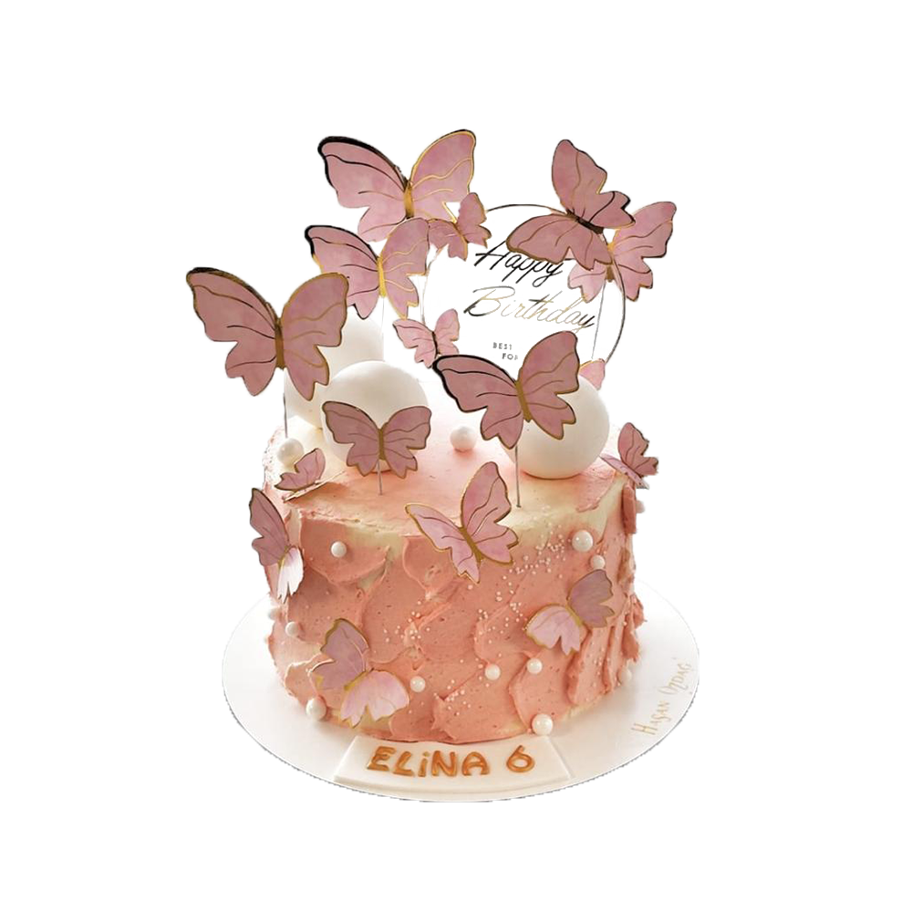 Schmetterlingtorte Pink