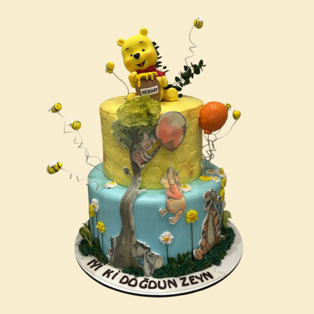 Winnie Puuh 2-stöckige Torte